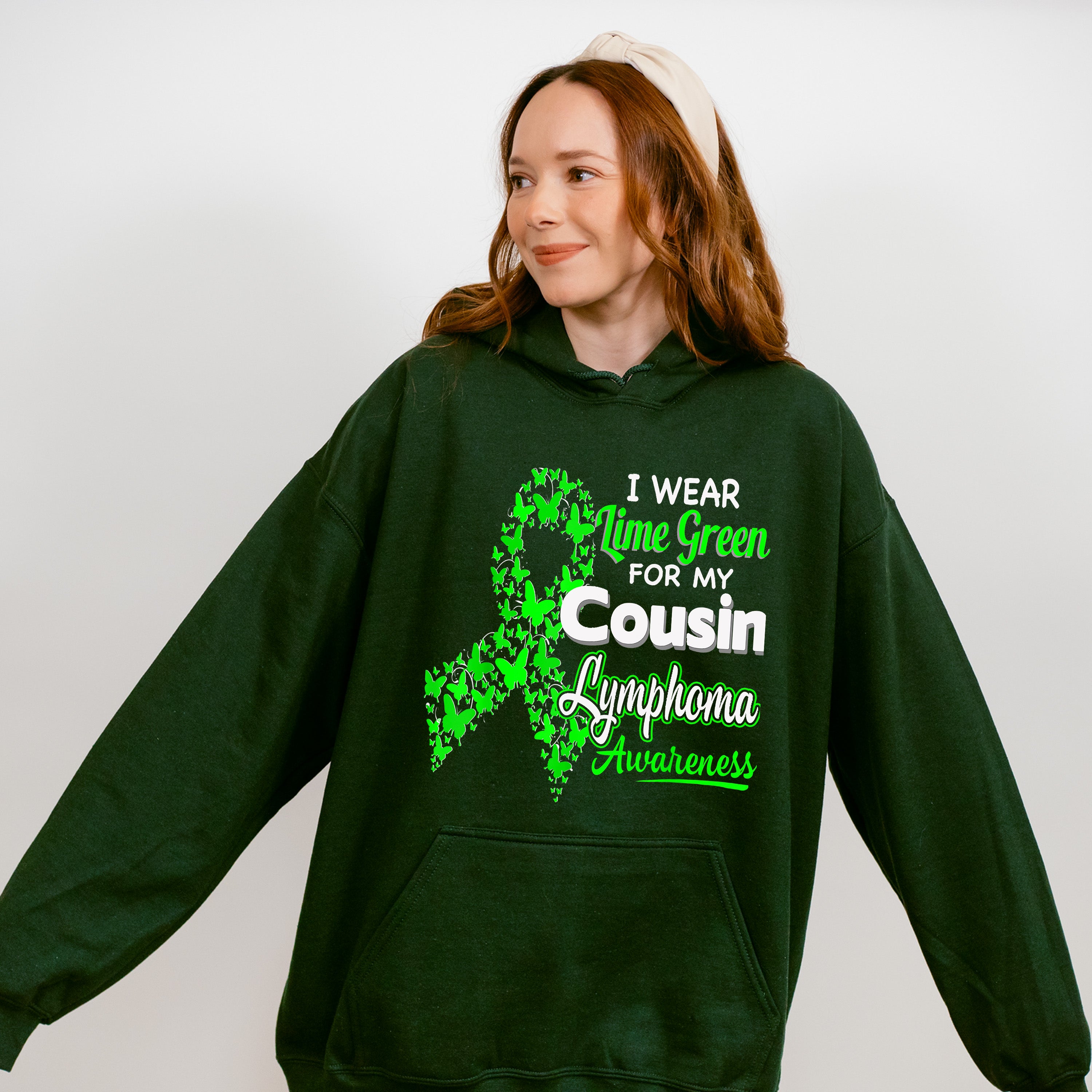 I Wear Green For My Cousin - Lymphoma Unisex Crewneck T-Shirt Sweatshirt Hoodie
