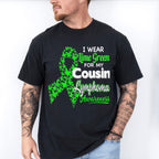I Wear Green For My Cousin - Lymphoma Unisex Crewneck T-Shirt Sweatshirt Hoodie