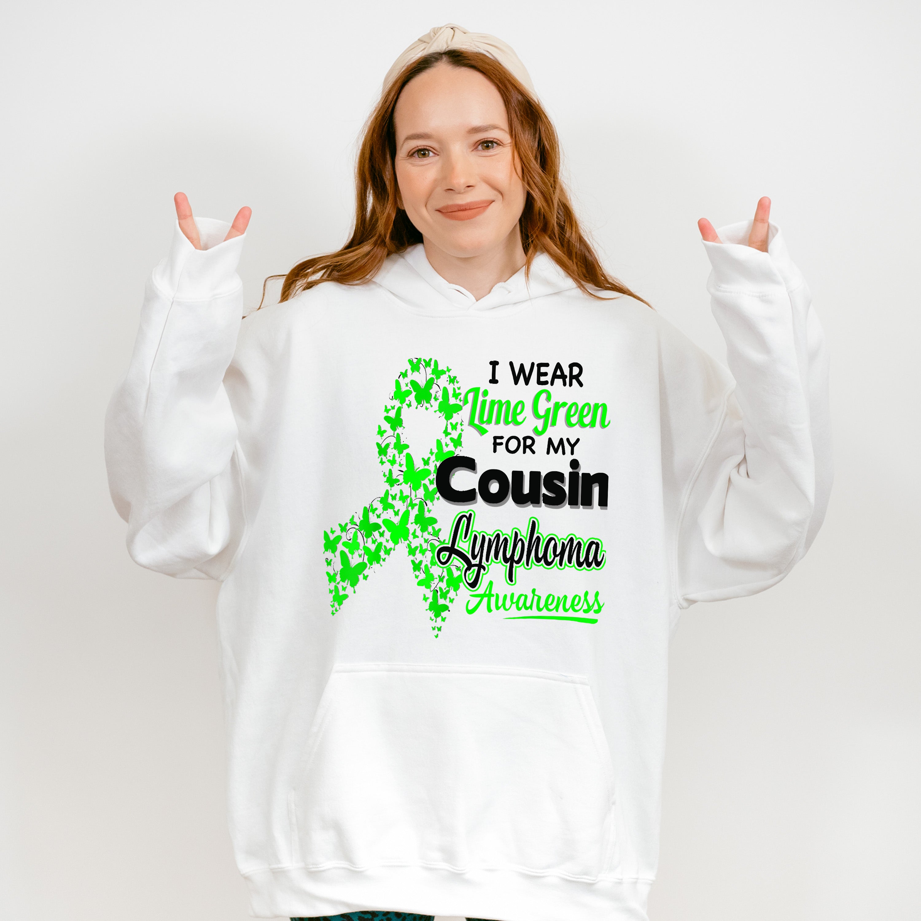 I Wear Green For My Cousin - Lymphoma Unisex Crewneck T-Shirt Sweatshirt Hoodie