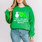 Peace Love Cure - Lymphoma Unisex Crewneck T-Shirt Sweatshirt Hoodie