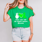 Peace Love Cure - Lymphoma Unisex Crewneck T-Shirt Sweatshirt Hoodie