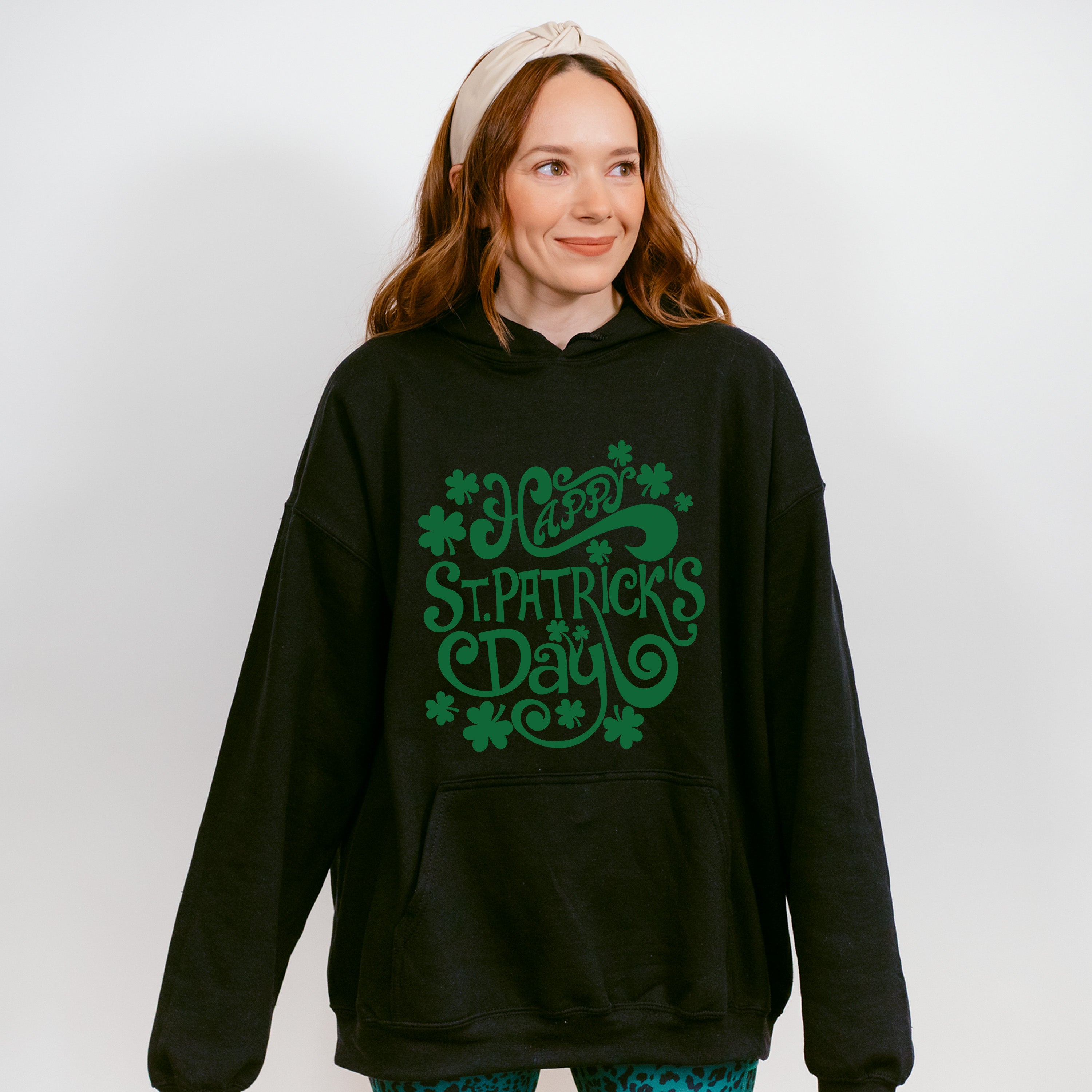 Happy St Patrick's Day Design - St. Patrick's Day Theme Unisex Crewneck T-Shirt Sweatshirt Hoodie