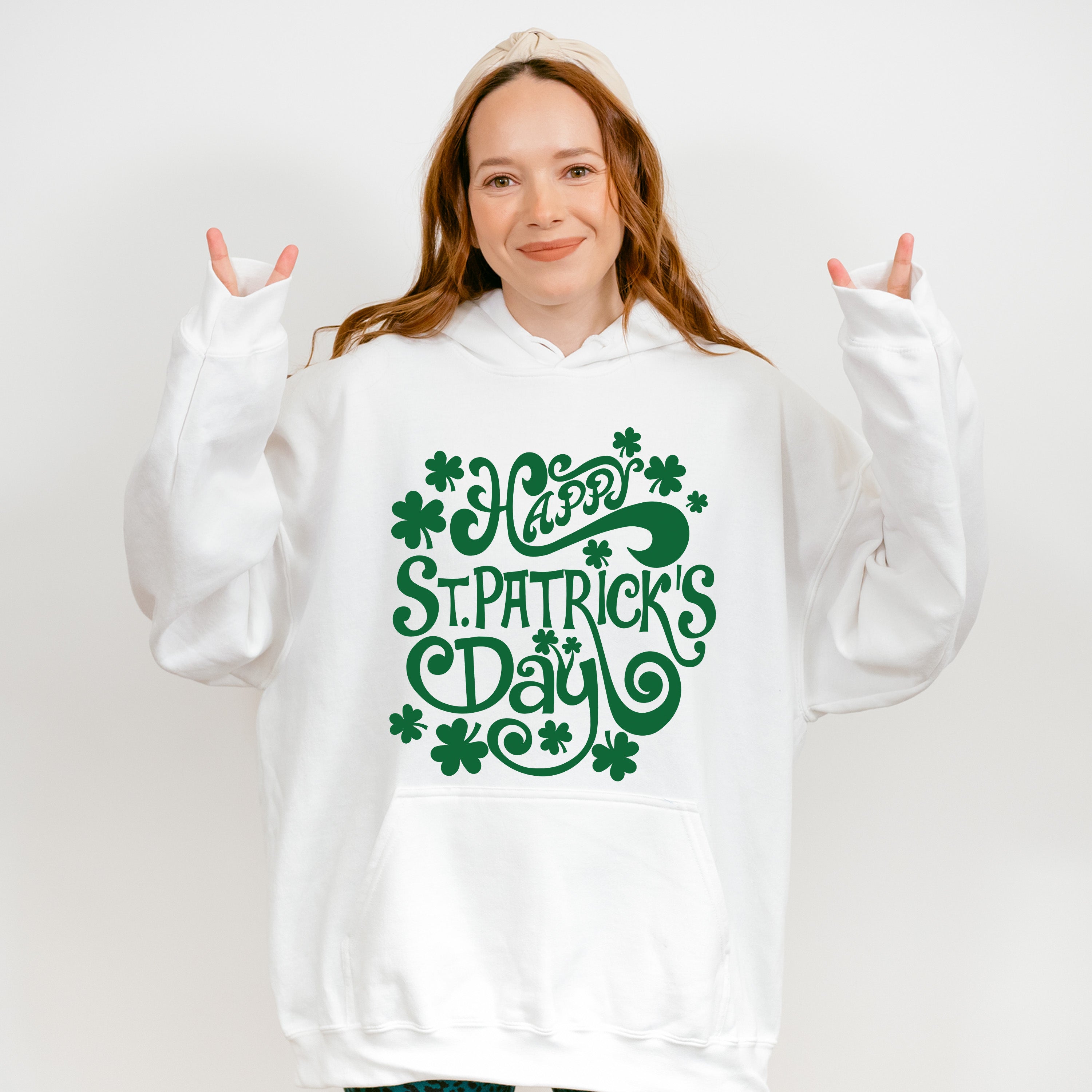 Happy St Patrick's Day Design - St. Patrick's Day Theme Unisex Crewneck T-Shirt Sweatshirt Hoodie