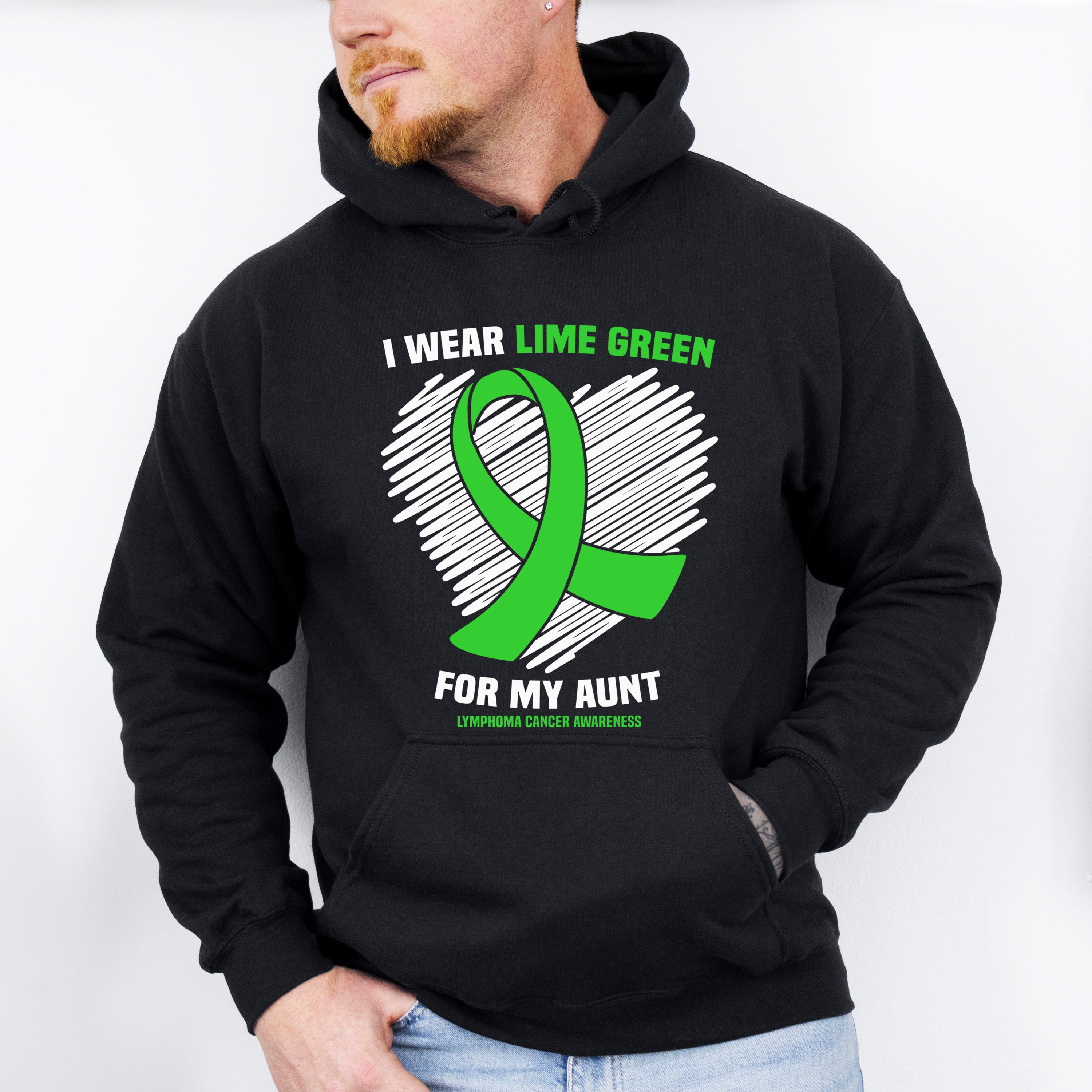 I Wear Green For My Aunt - Lymphoma Unisex Crewneck T-Shirt Sweatshirt Hoodie
