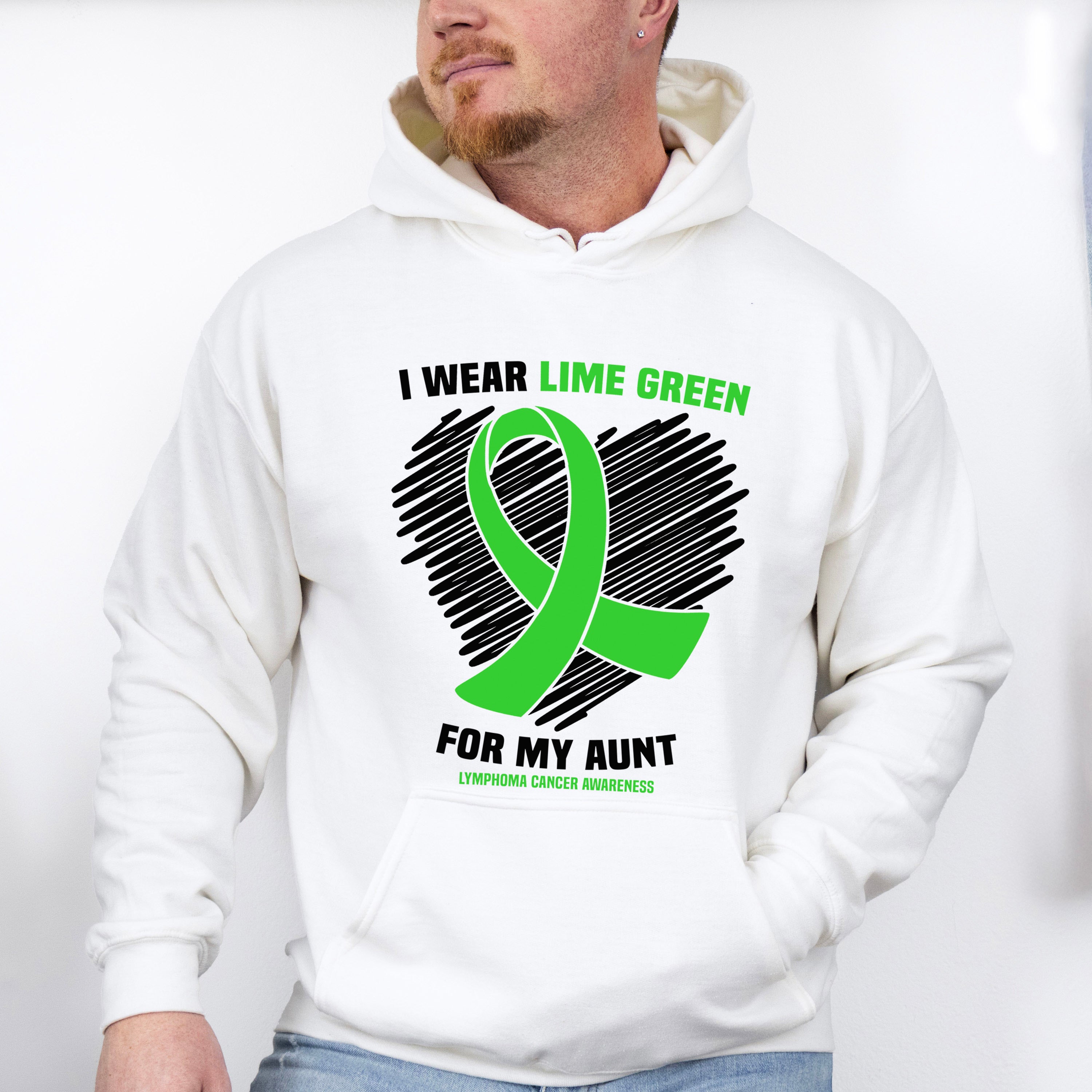 I Wear Green For My Aunt - Lymphoma Unisex Crewneck T-Shirt Sweatshirt Hoodie