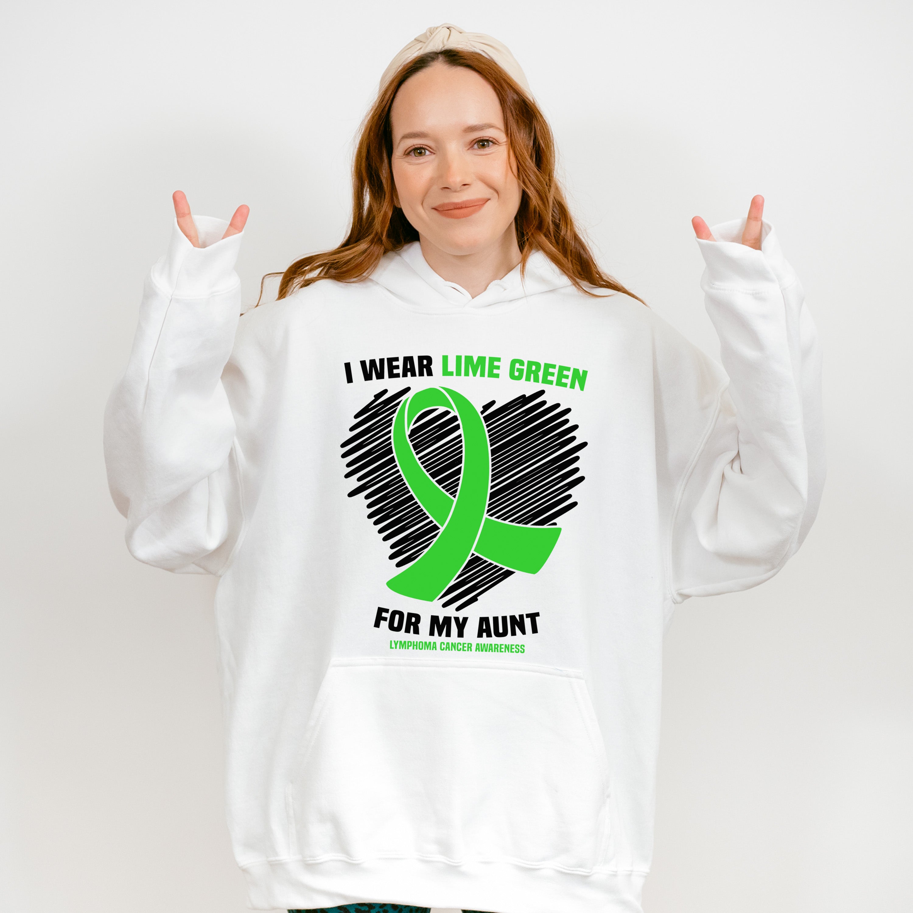 I Wear Green For My Aunt - Lymphoma Unisex Crewneck T-Shirt Sweatshirt Hoodie