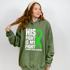 His Fight Is My Fight Ribbon - Lymphoma Unisex Crewneck T-Shirt Sweatshirt Hoodie