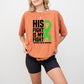 His Fight Is My Fight Ribbon - Leukemia Unisex Crewneck T-Shirt Sweatshirt Hoodie