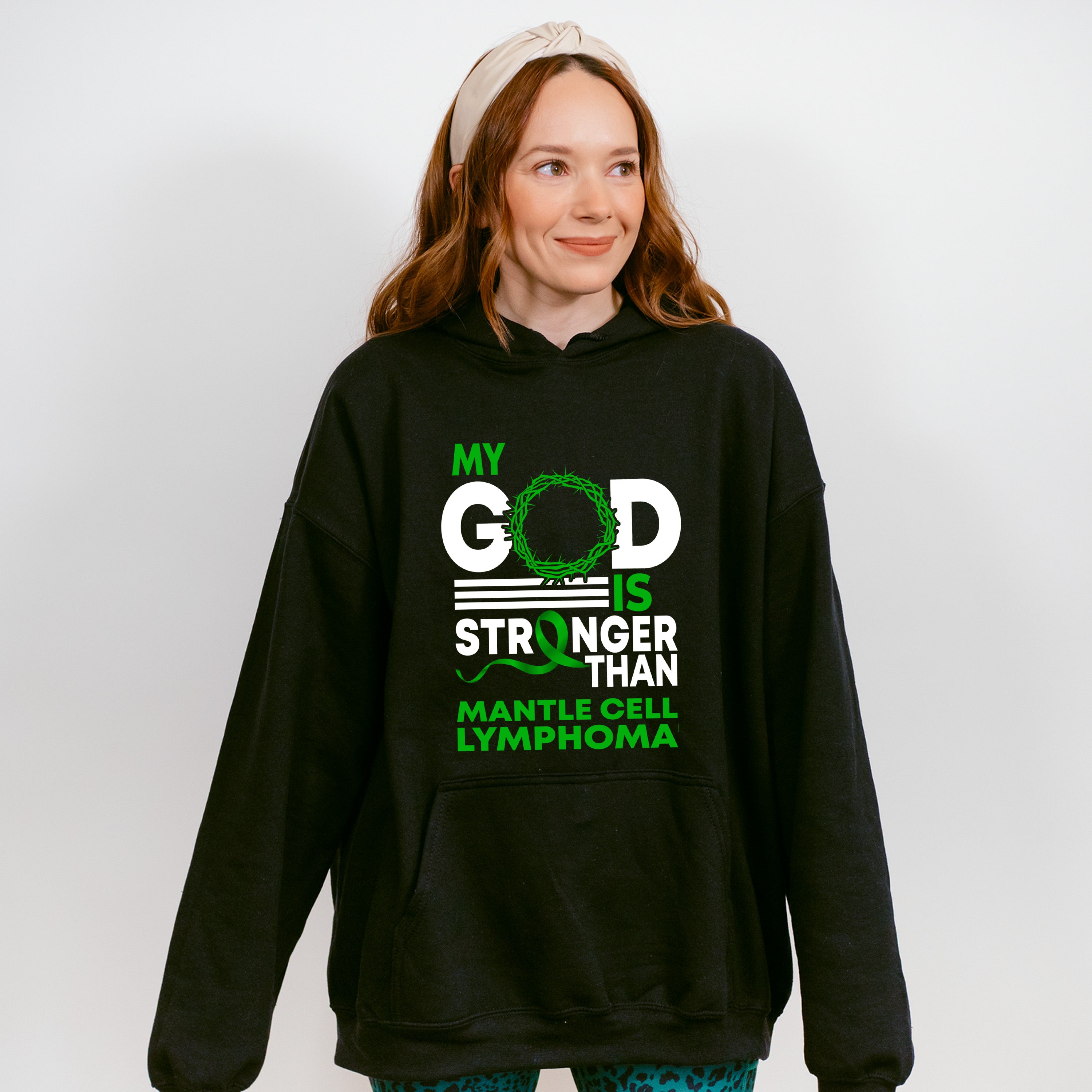 My God Is Stronger - Lymphoma Unisex Crewneck T-Shirt Sweatshirt Hoodie