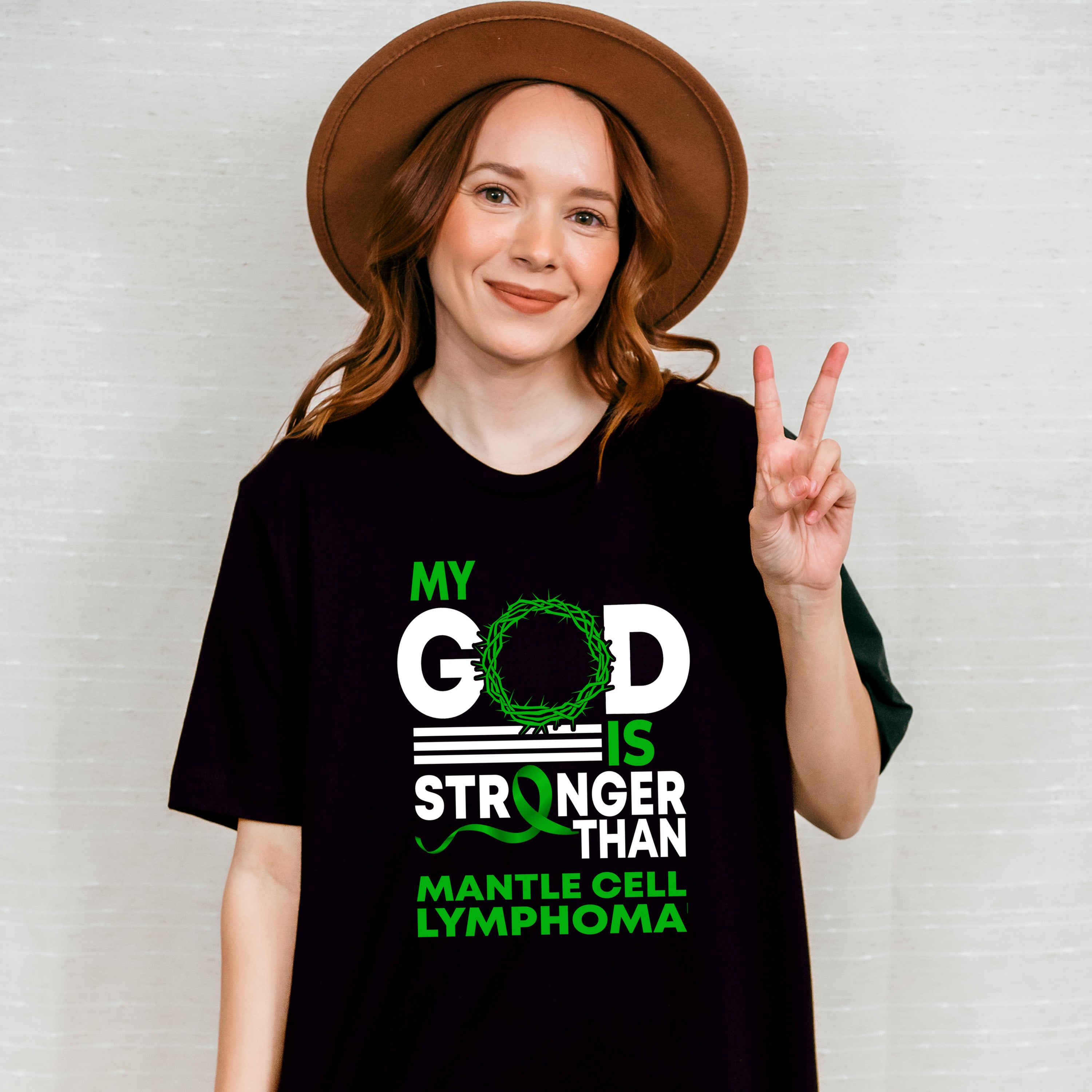 My God Is Stronger - Lymphoma Unisex Crewneck T-Shirt Sweatshirt Hoodie