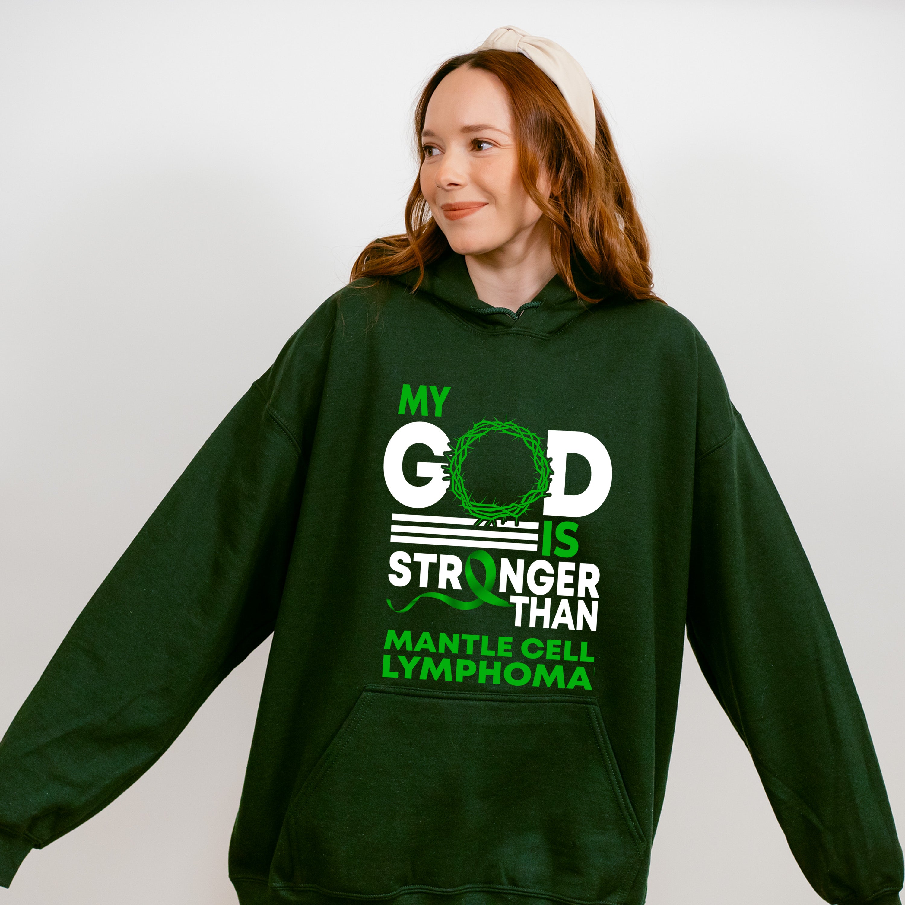 My God Is Stronger - Lymphoma Unisex Crewneck T-Shirt Sweatshirt Hoodie