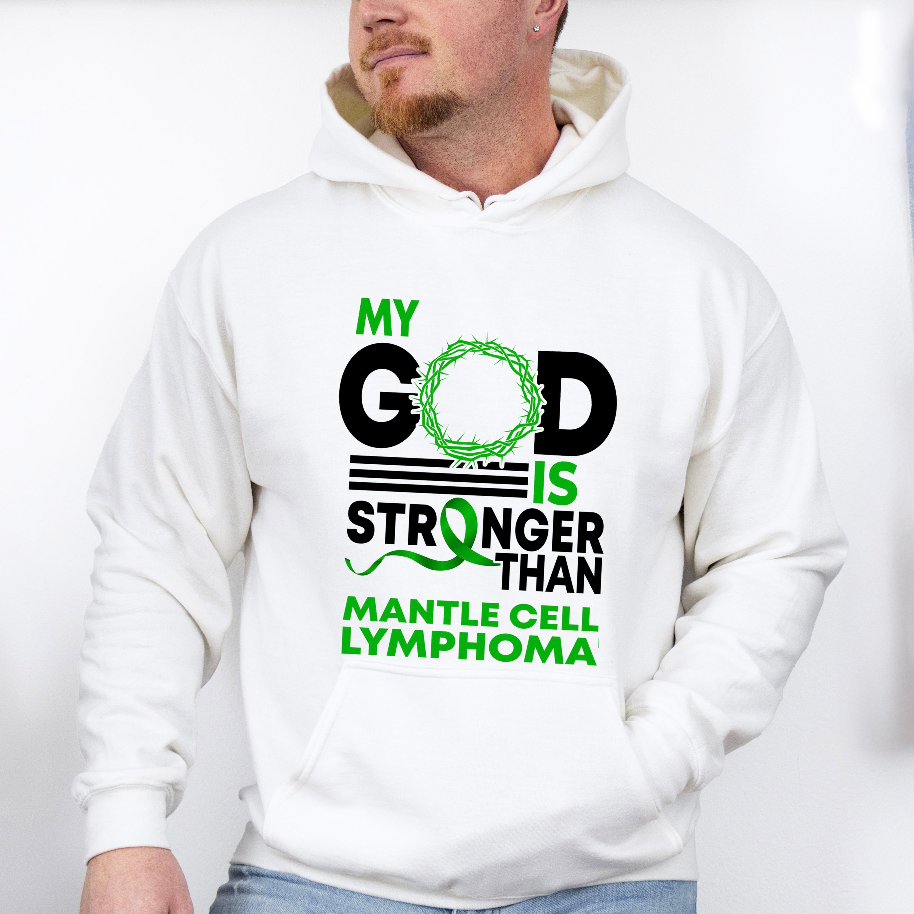 My God Is Stronger - Lymphoma Unisex Crewneck T-Shirt Sweatshirt Hoodie