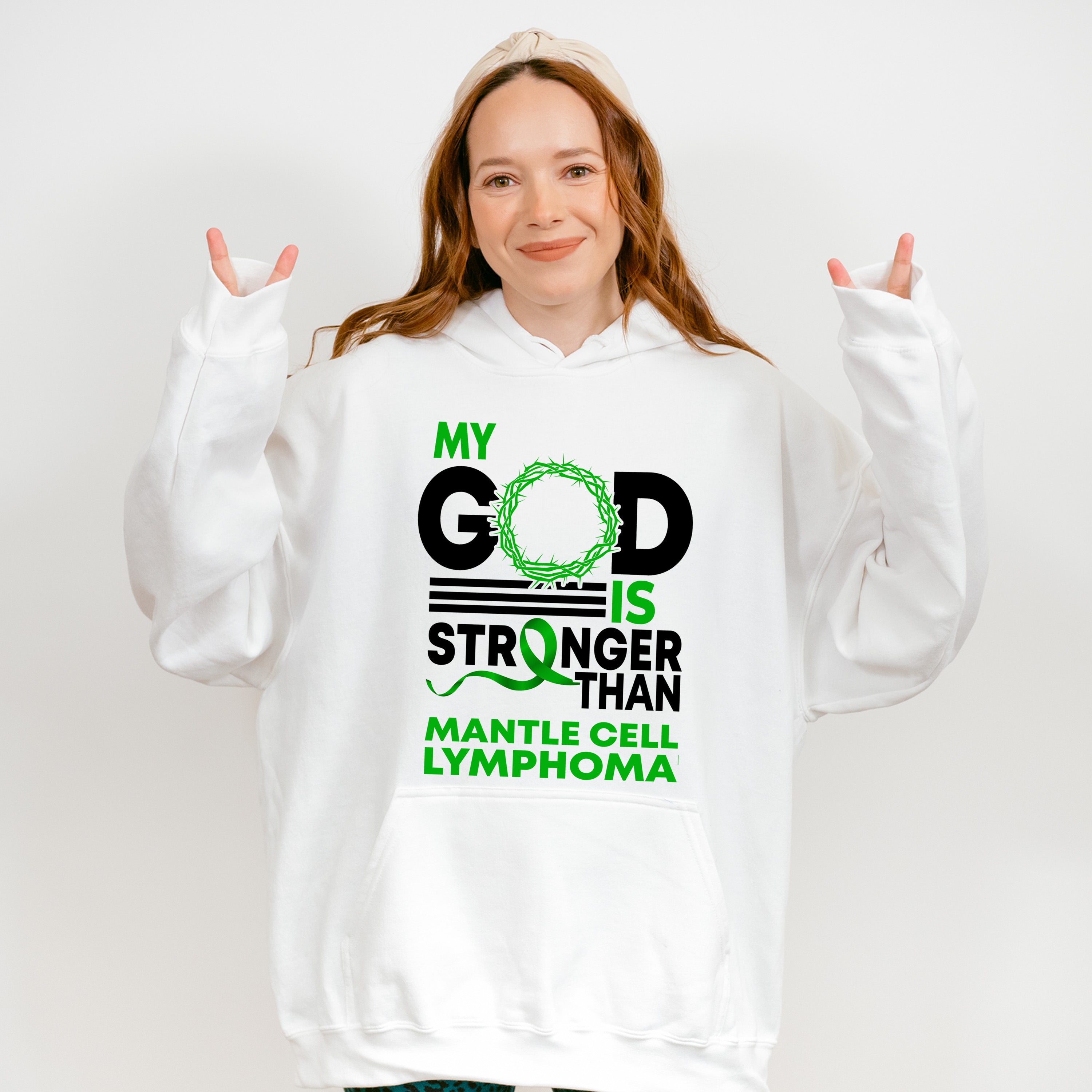 My God Is Stronger - Lymphoma Unisex Crewneck T-Shirt Sweatshirt Hoodie
