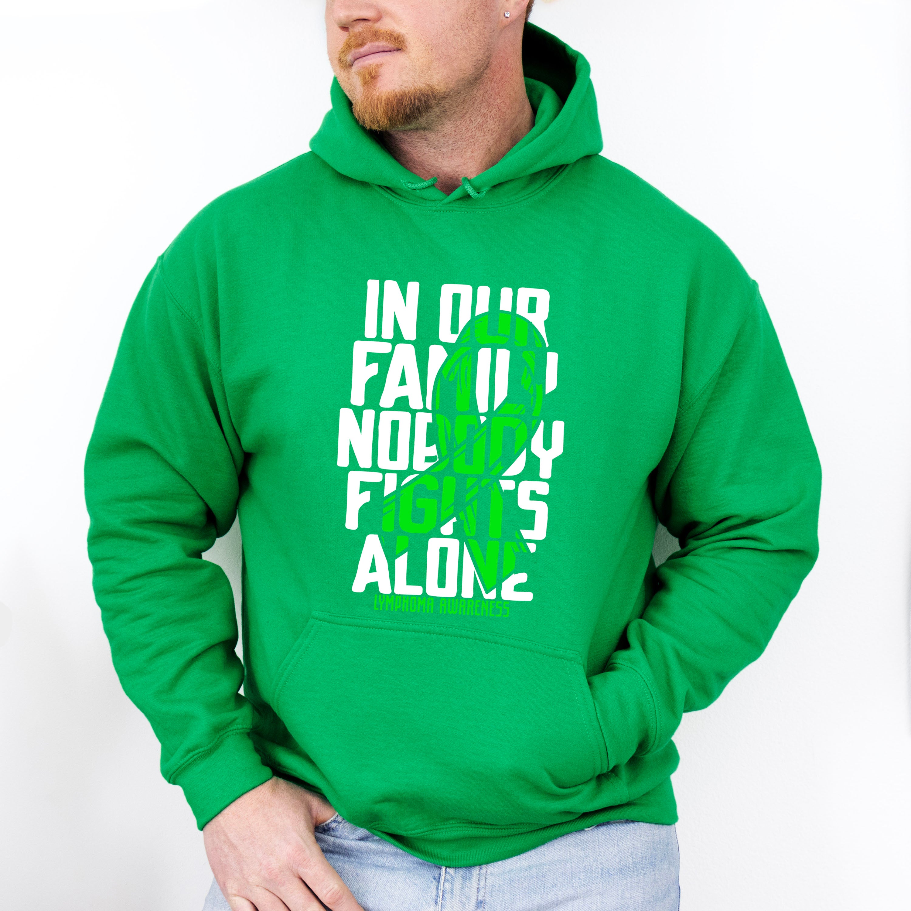 Nobody Fights Alone - Lymphoma Unisex Crewneck T-Shirt Sweatshirt Hoodie