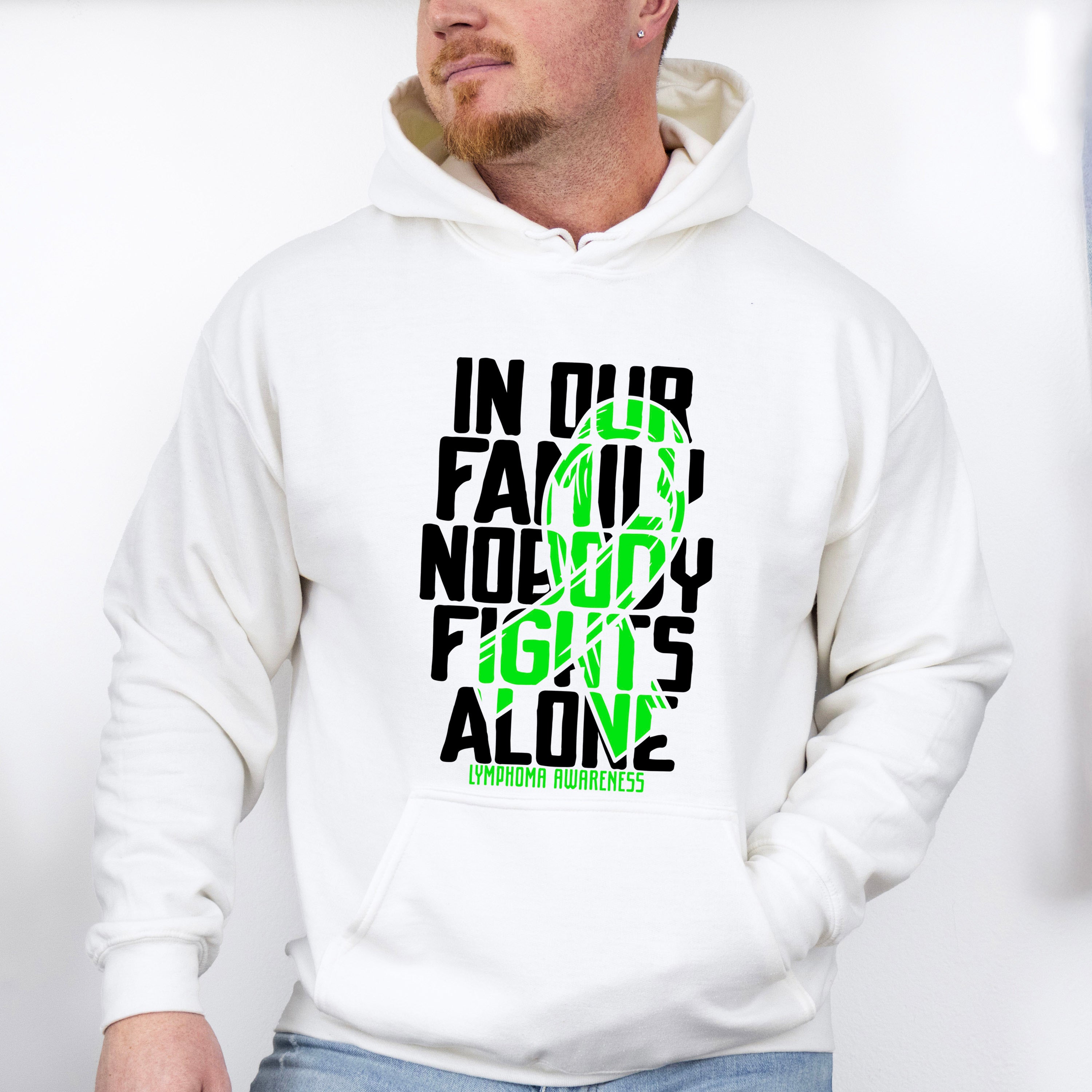 Nobody Fights Alone - Lymphoma Unisex Crewneck T-Shirt Sweatshirt Hoodie