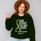 His Fight Is My Fight Lymphoma - Lymphoma Unisex Crewneck T-Shirt Sweatshirt Hoodie