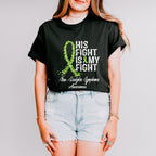 His Fight Is My Fight Lymphoma - Lymphoma Unisex Crewneck T-Shirt Sweatshirt Hoodie