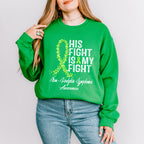 His Fight Is My Fight Lymphoma - Lymphoma Unisex Crewneck T-Shirt Sweatshirt Hoodie