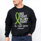 His Fight Is My Fight Lymphoma - Lymphoma Unisex Crewneck T-Shirt Sweatshirt Hoodie