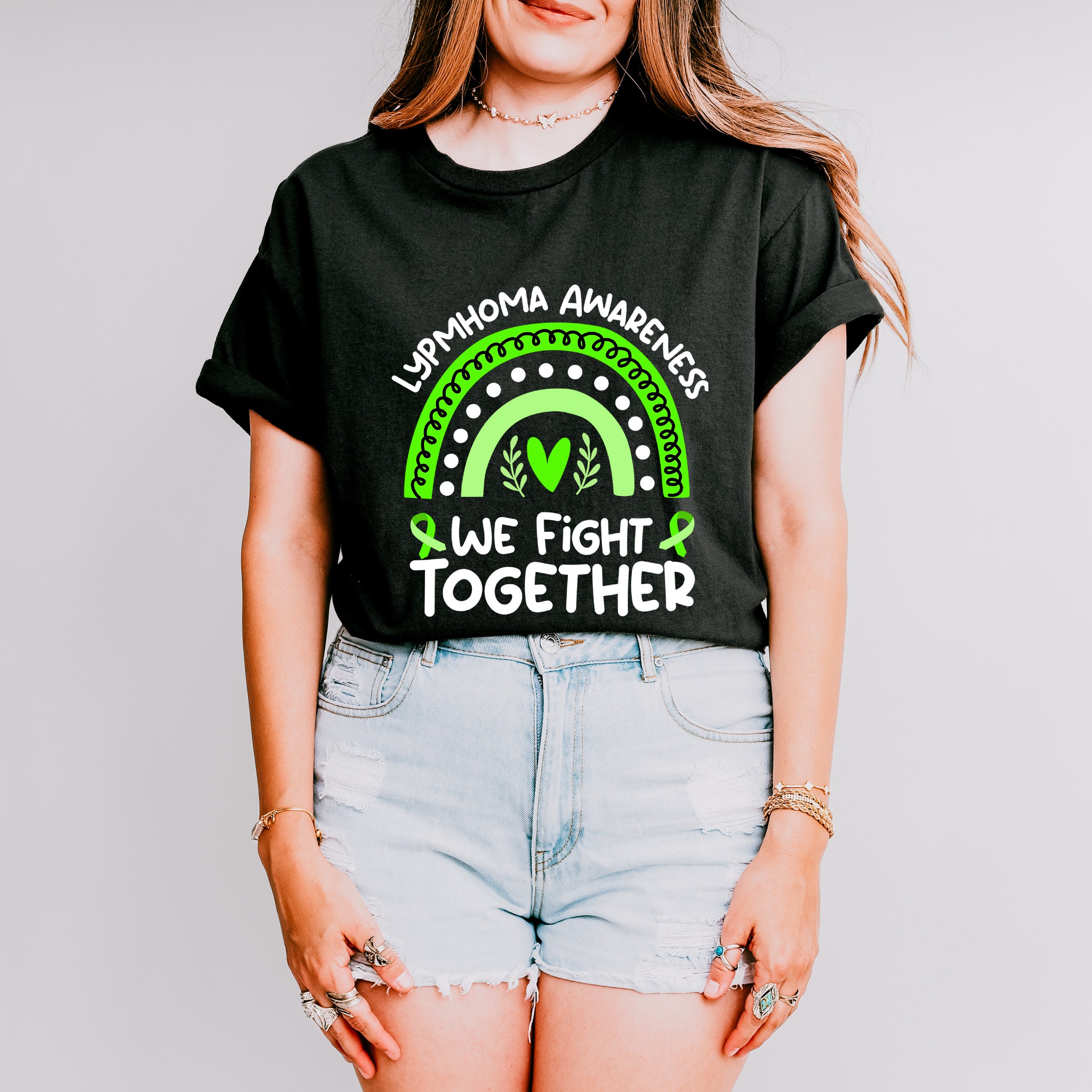 We Fight Together - Lymphoma Unisex Crewneck T-Shirt Sweatshirt Hoodie