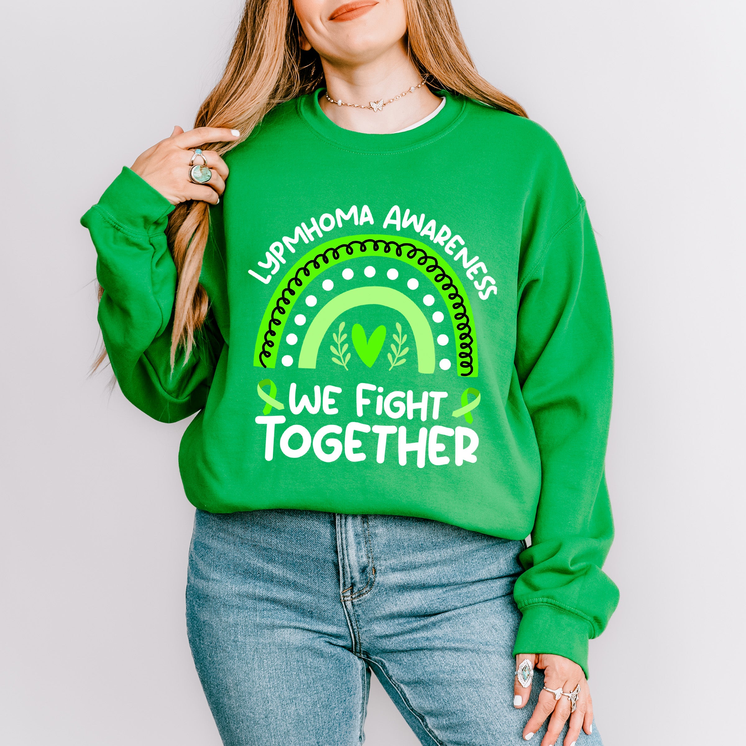 We Fight Together - Lymphoma Unisex Crewneck T-Shirt Sweatshirt Hoodie