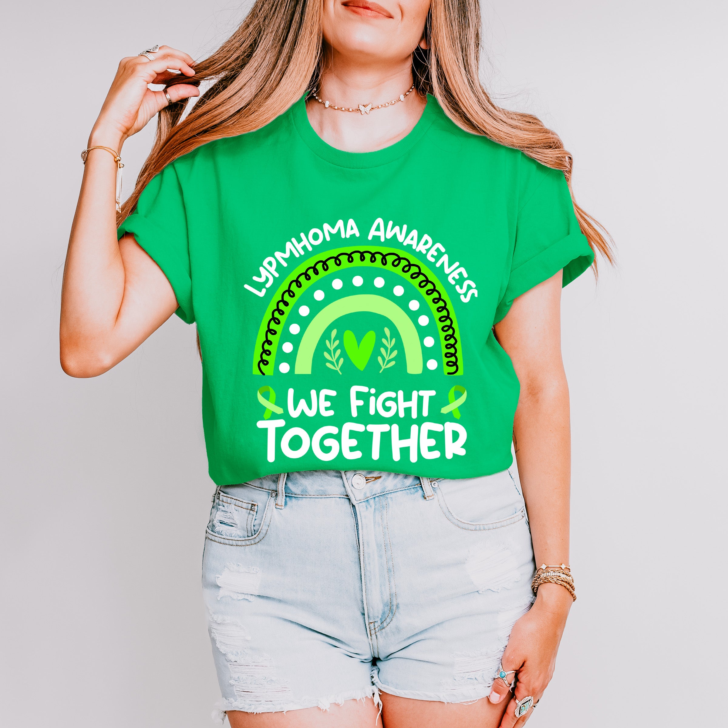 We Fight Together - Lymphoma Unisex Crewneck T-Shirt Sweatshirt Hoodie