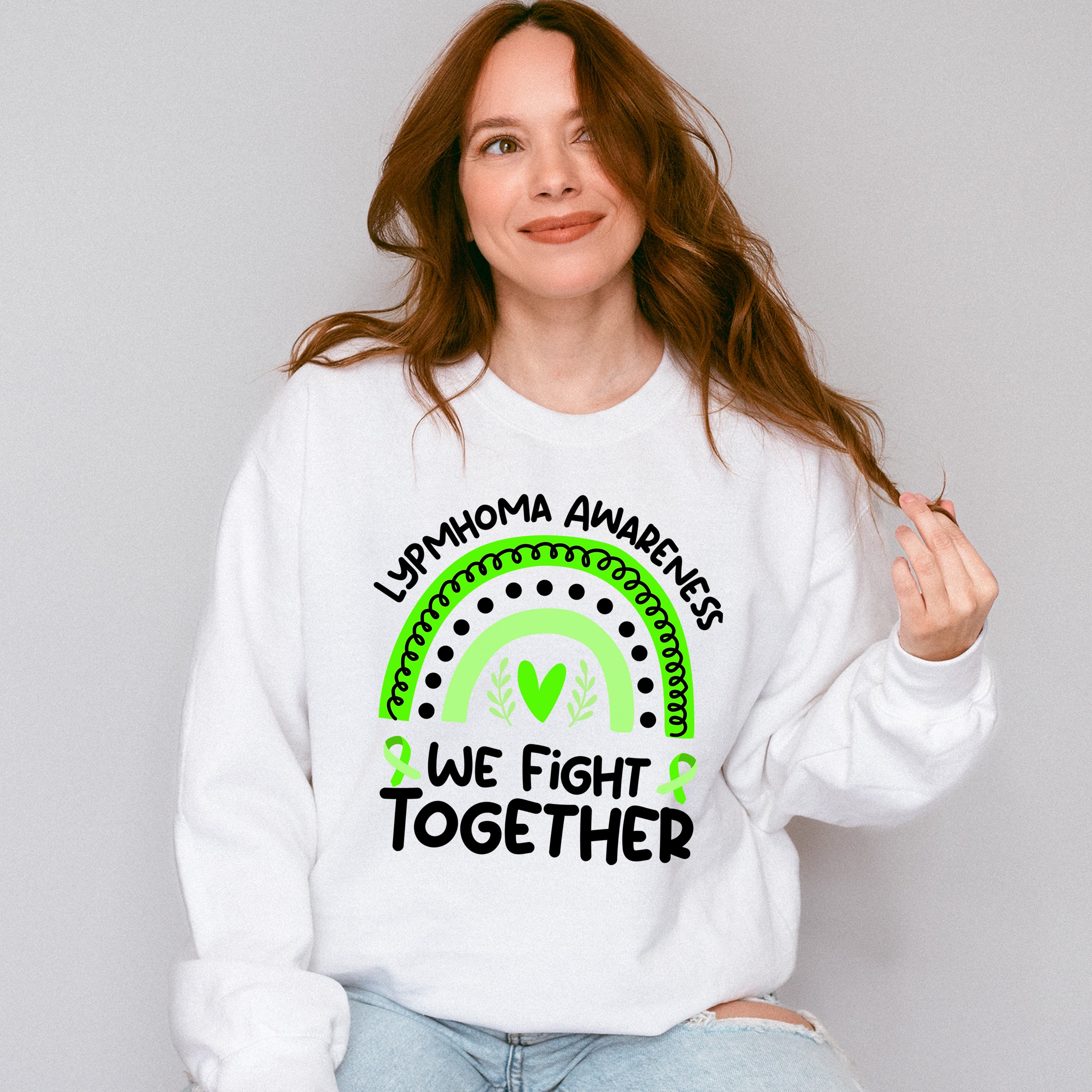 We Fight Together - Lymphoma Unisex Crewneck T-Shirt Sweatshirt Hoodie