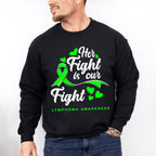 Her Fight Is Our Fight - Lymphoma Unisex Crewneck T-Shirt Sweatshirt Hoodie