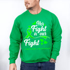 Her Fight Is Our Fight - Lymphoma Unisex Crewneck T-Shirt Sweatshirt Hoodie