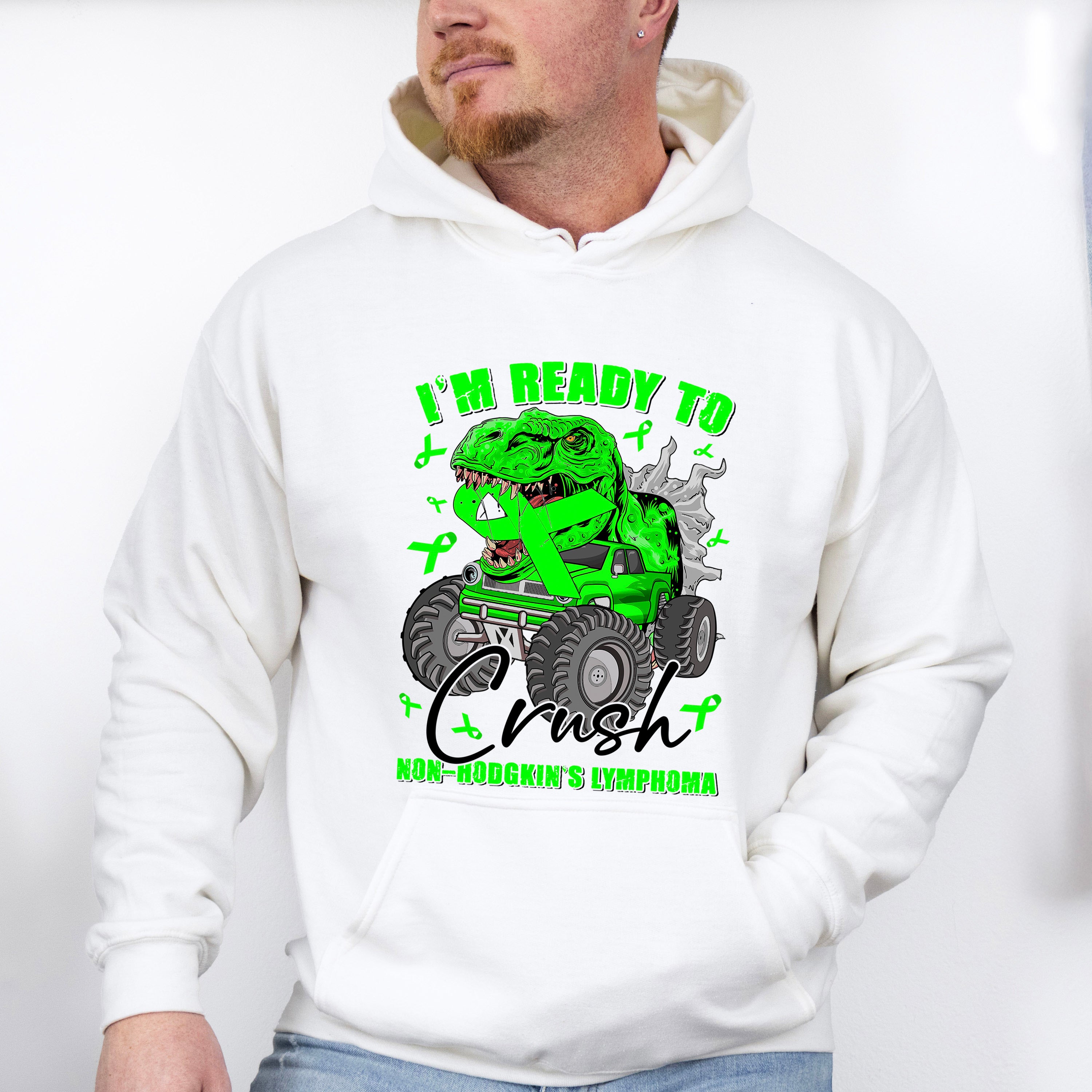 I'm Ready To Crush T-Rex - Lymphoma Unisex Crewneck T-Shirt Sweatshirt Hoodie