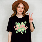 Lucky Clover Design - St. Patrick's Day Theme Unisex Crewneck T-Shirt Sweatshirt Hoodie