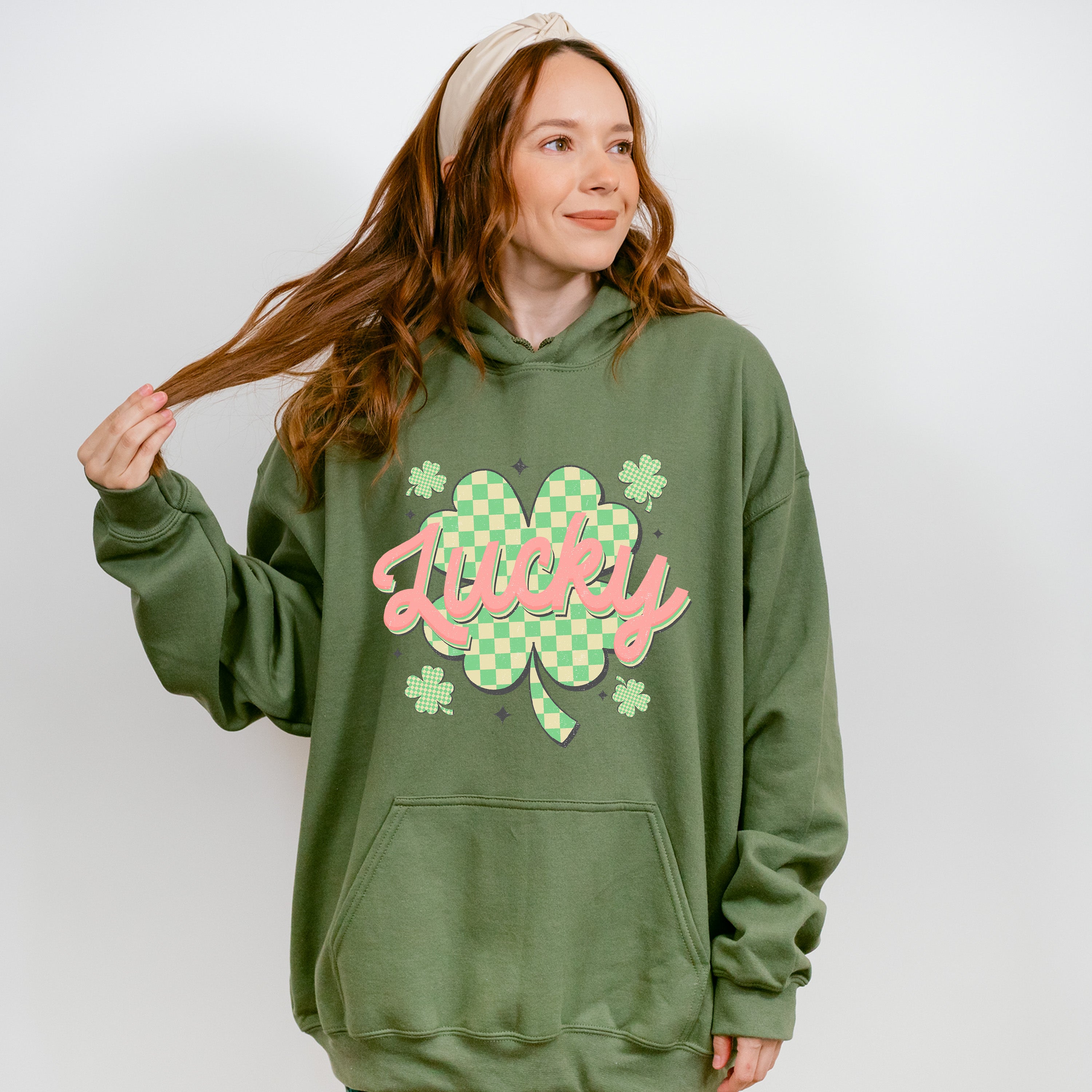 Lucky Clover Design - St. Patrick's Day Theme Unisex Crewneck T-Shirt Sweatshirt Hoodie