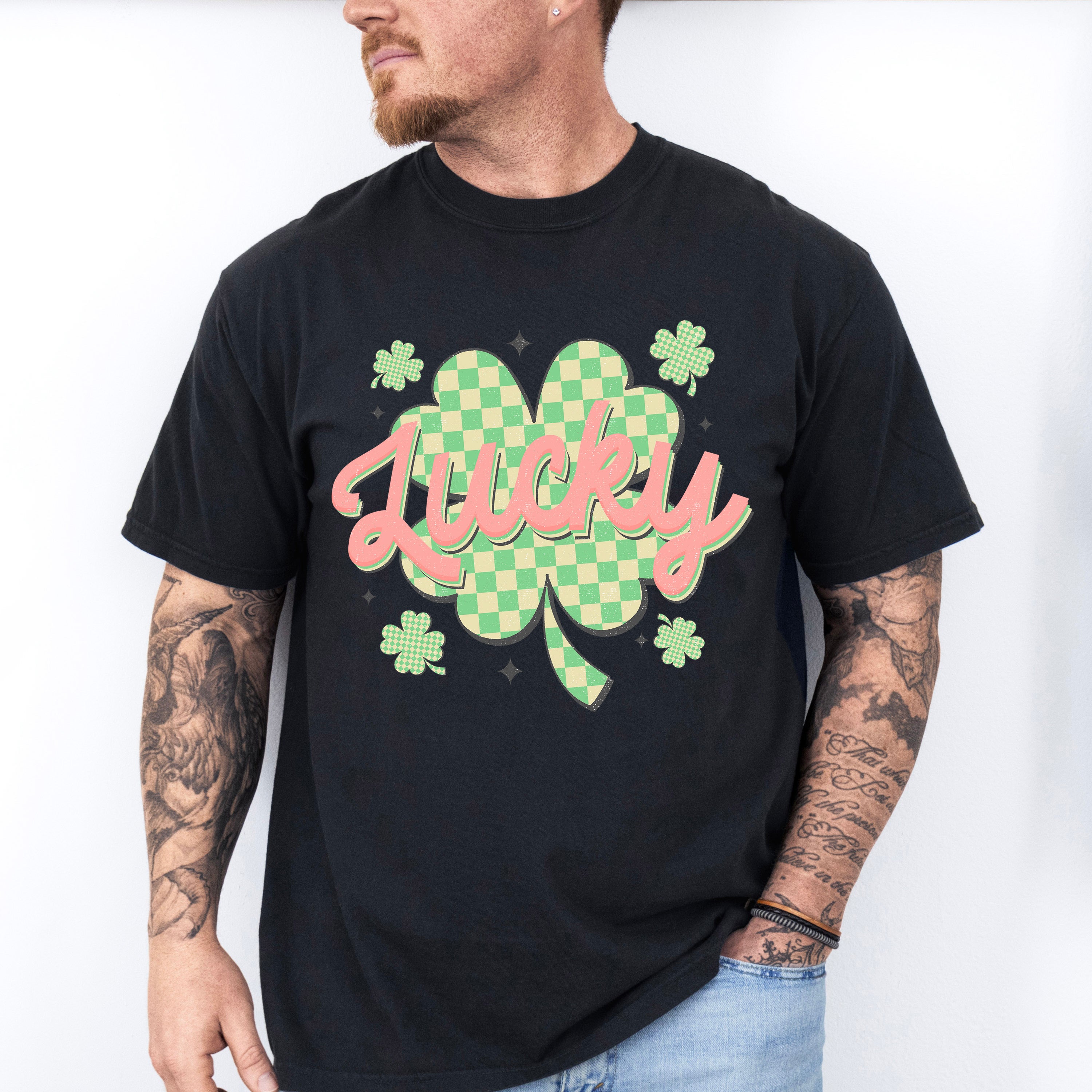 Lucky Clover Design - St. Patrick's Day Theme Unisex Crewneck T-Shirt Sweatshirt Hoodie