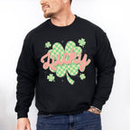 Lucky Clover Design - St. Patrick's Day Theme Unisex Crewneck T-Shirt Sweatshirt Hoodie