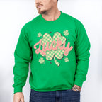 Lucky Clover Design - St. Patrick's Day Theme Unisex Crewneck T-Shirt Sweatshirt Hoodie