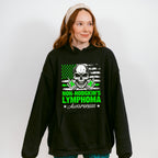 Lymphoma Awareness Skull Design - Lymphoma Unisex Crewneck T-Shirt Sweatshirt Hoodie