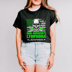 Lymphoma Awareness Skull Design - Lymphoma Unisex Crewneck T-Shirt Sweatshirt Hoodie