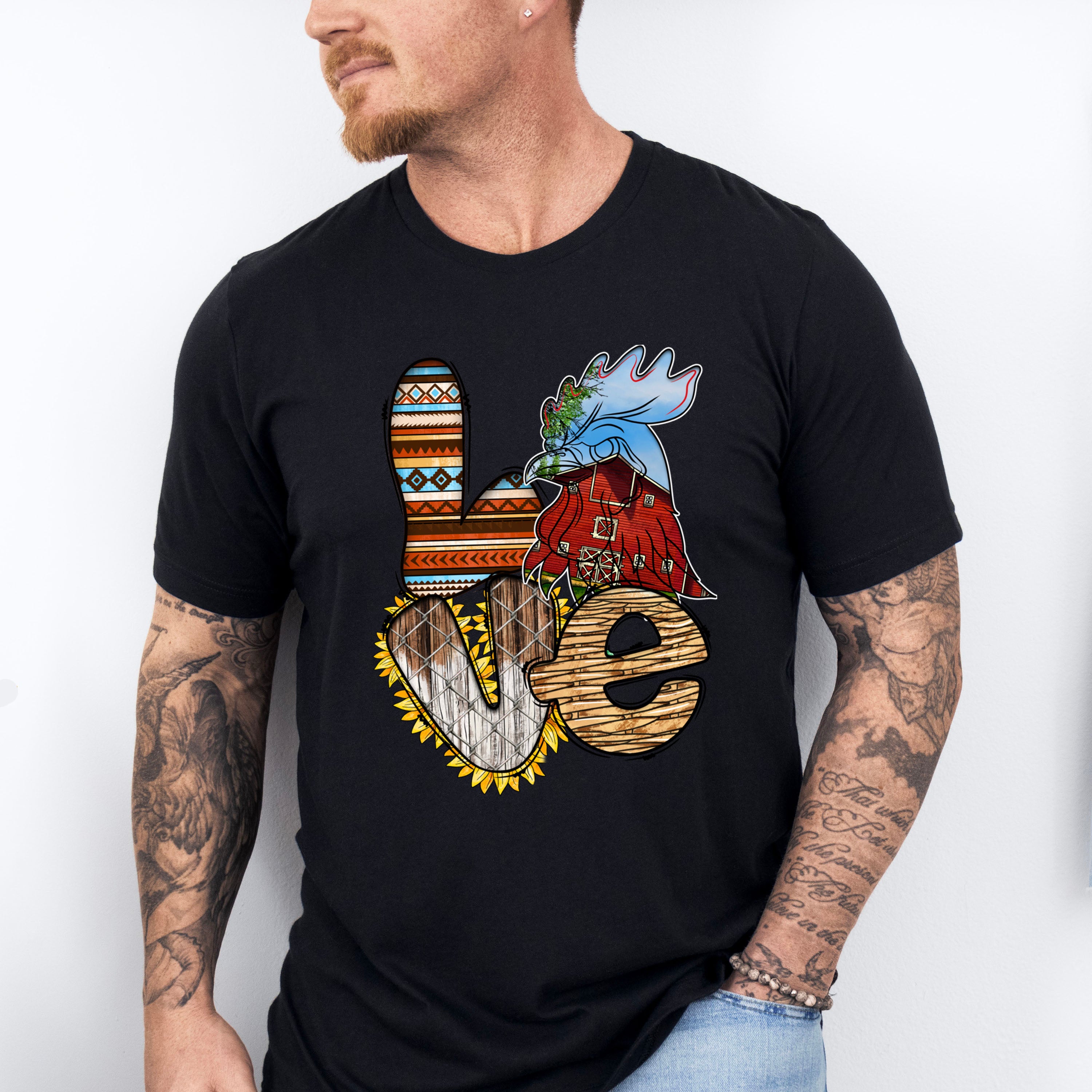 Love Design - Farmer Unisex Crewneck T-Shirt Sweatshirt Hoodie