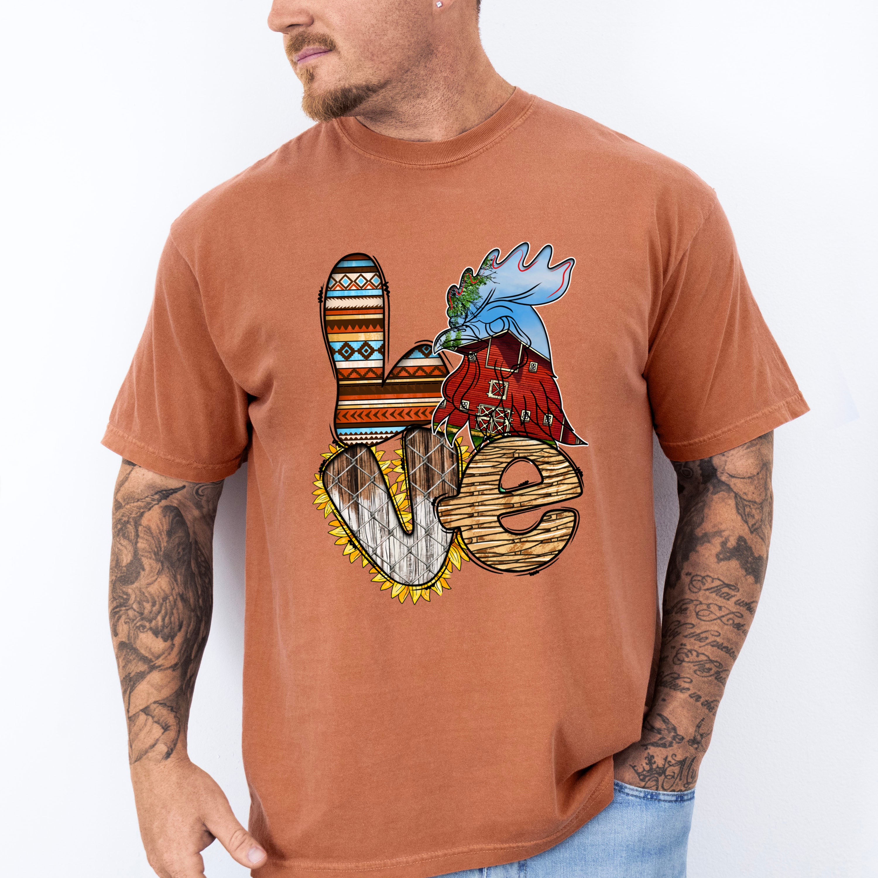 Love Design - Farmer Unisex Crewneck T-Shirt Sweatshirt Hoodie