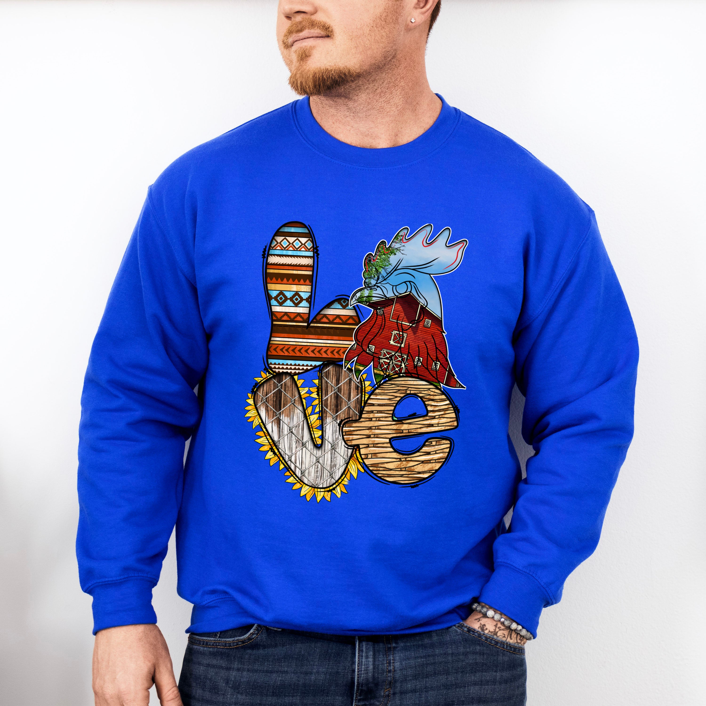 Love Design - Farmer Unisex Crewneck T-Shirt Sweatshirt Hoodie