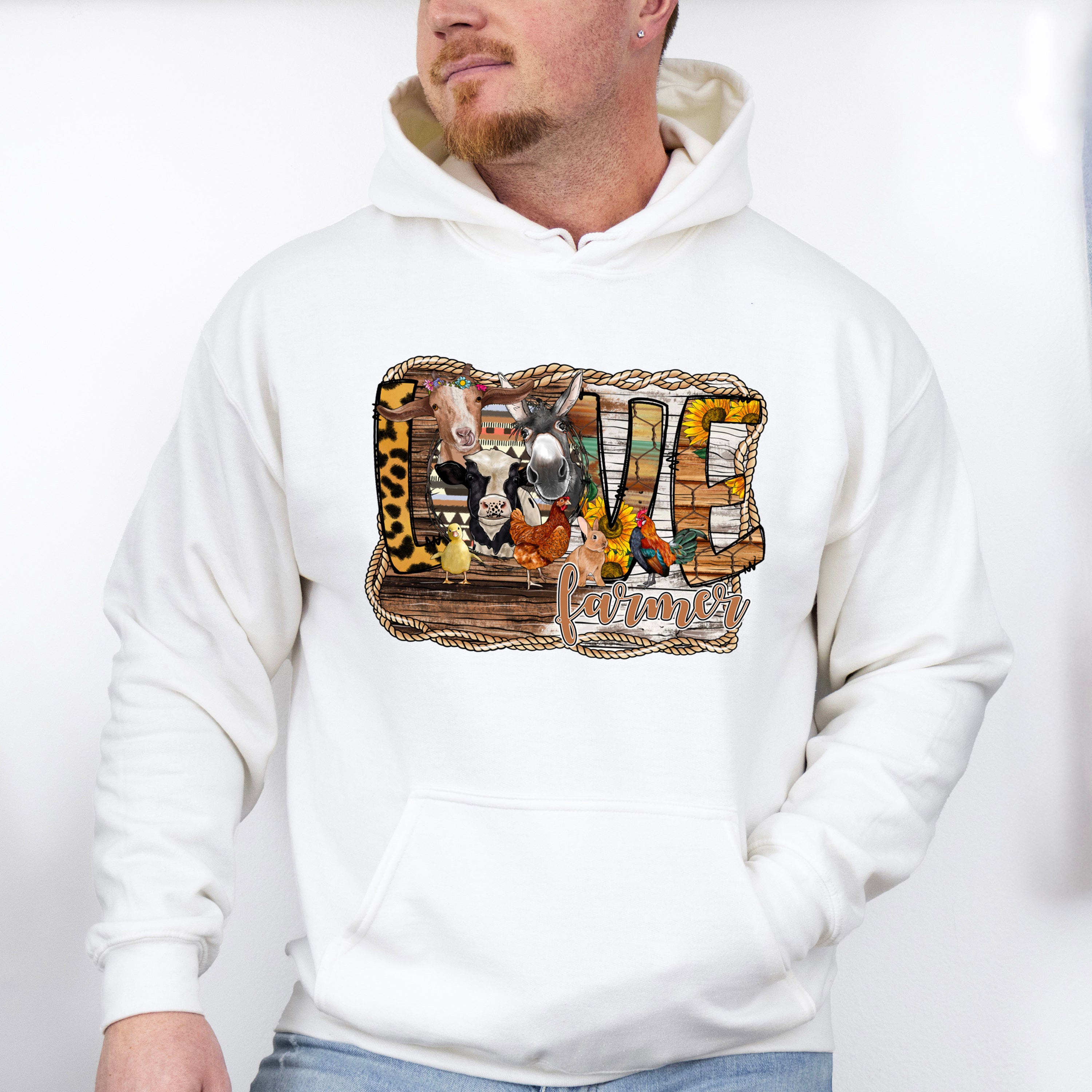 Love Farmer Design - Farmer Unisex Crewneck T-Shirt Sweatshirt Hoodie