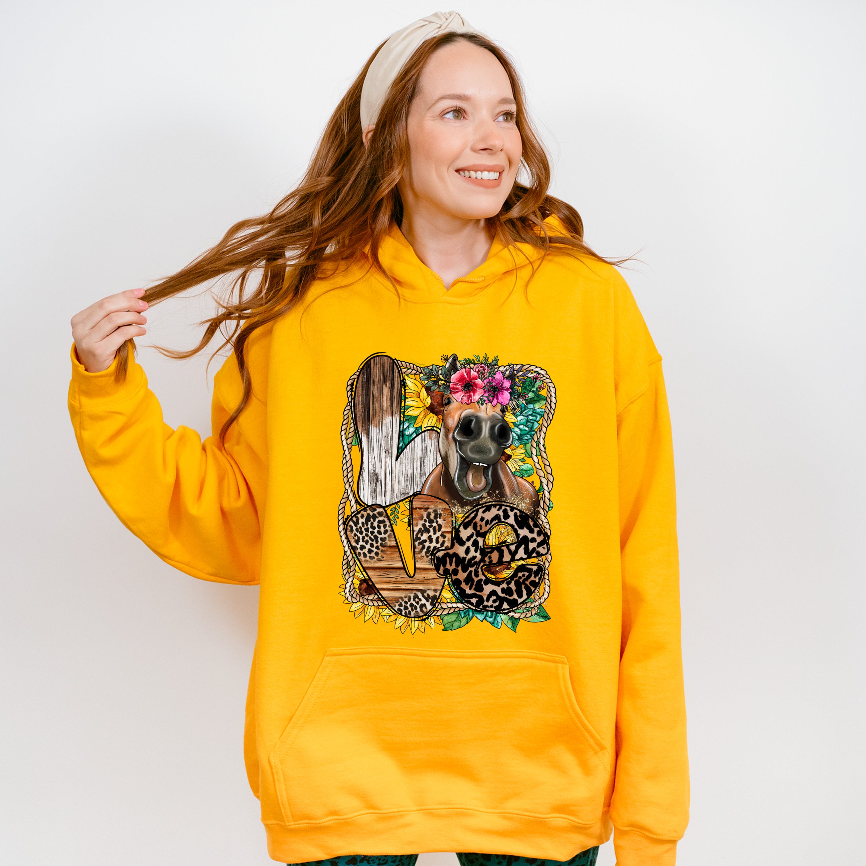 Flower Love Design - Farmer Unisex Crewneck T-Shirt Sweatshirt Hoodie