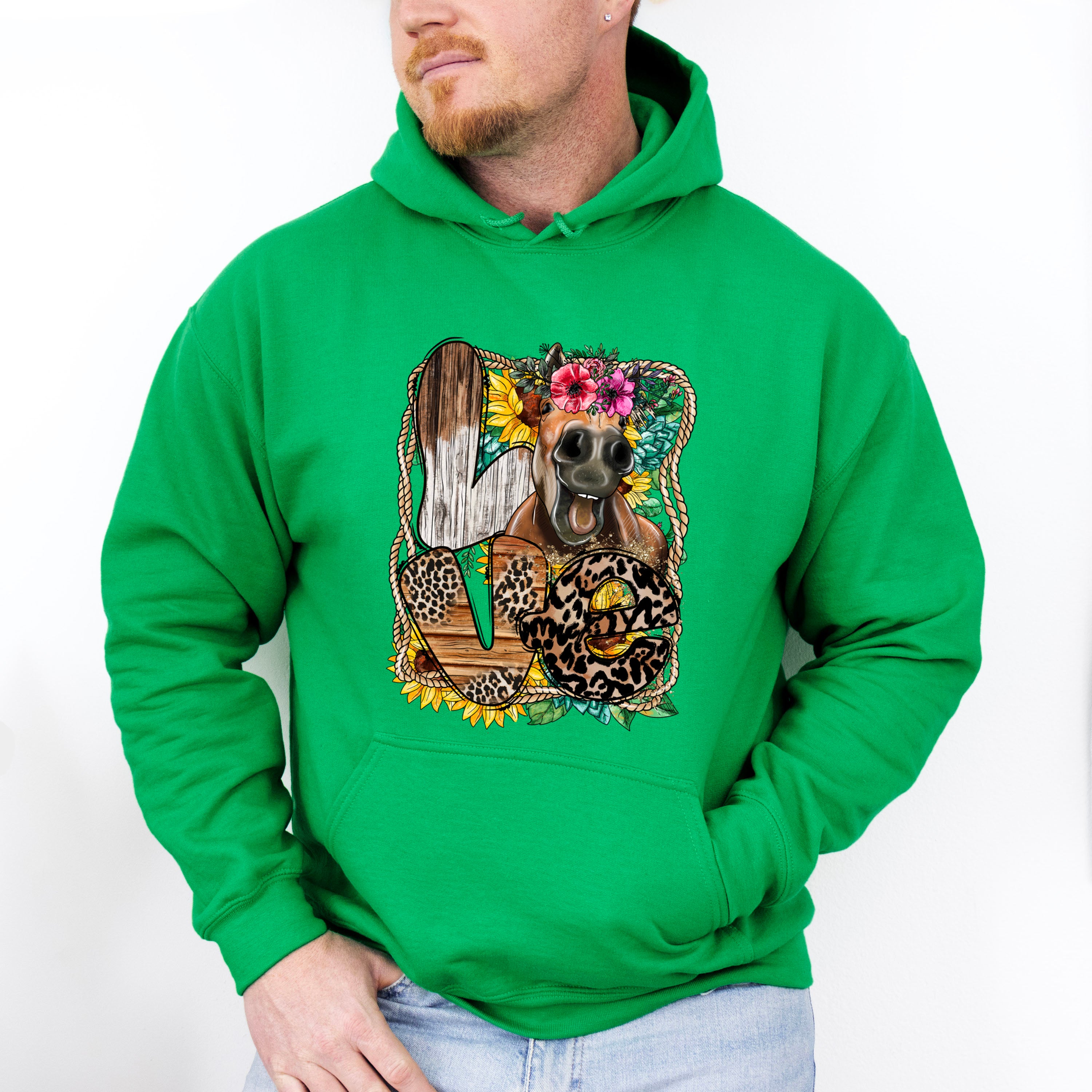 Flower Love Design - Farmer Unisex Crewneck T-Shirt Sweatshirt Hoodie