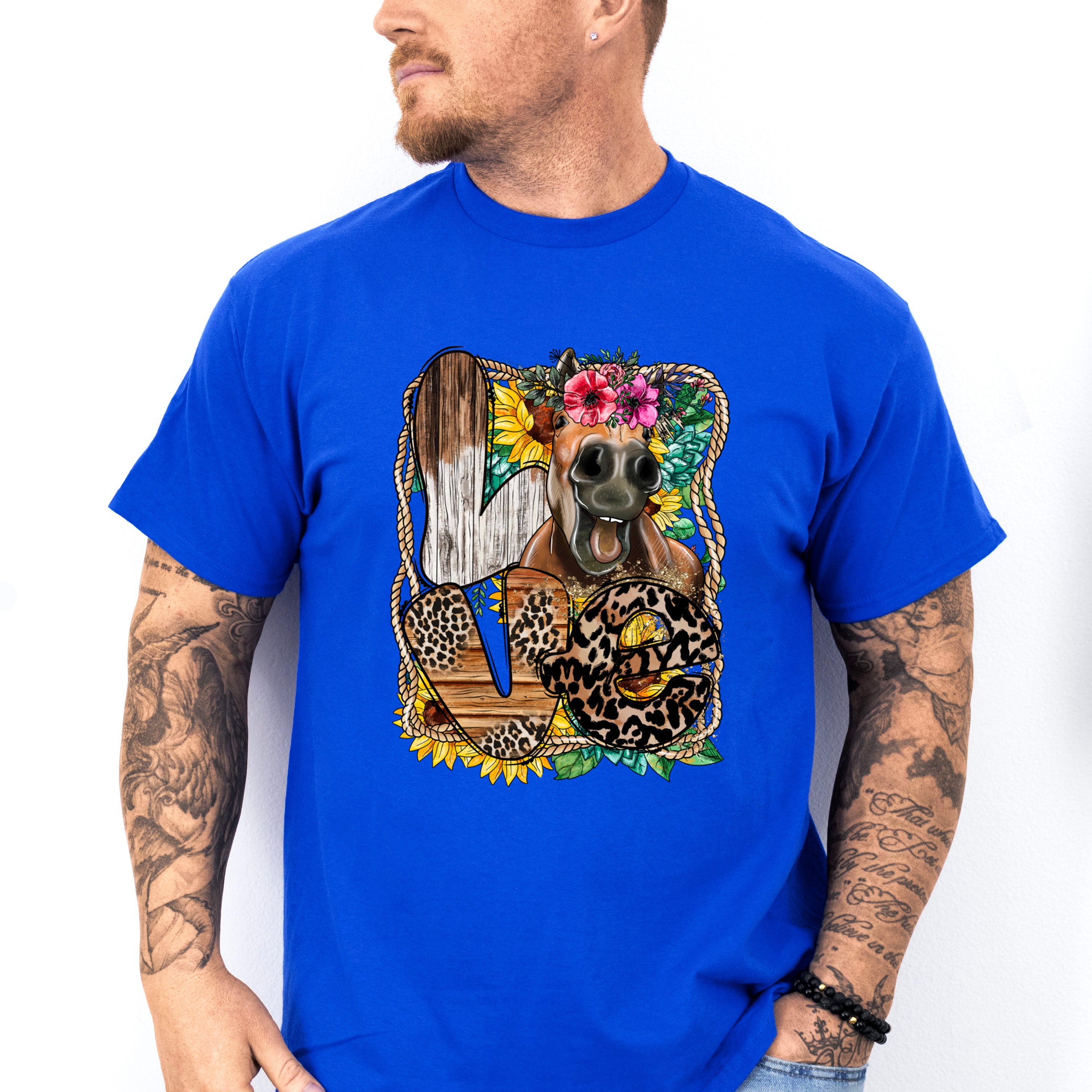 Flower Love Design - Farmer Unisex Crewneck T-Shirt Sweatshirt Hoodie