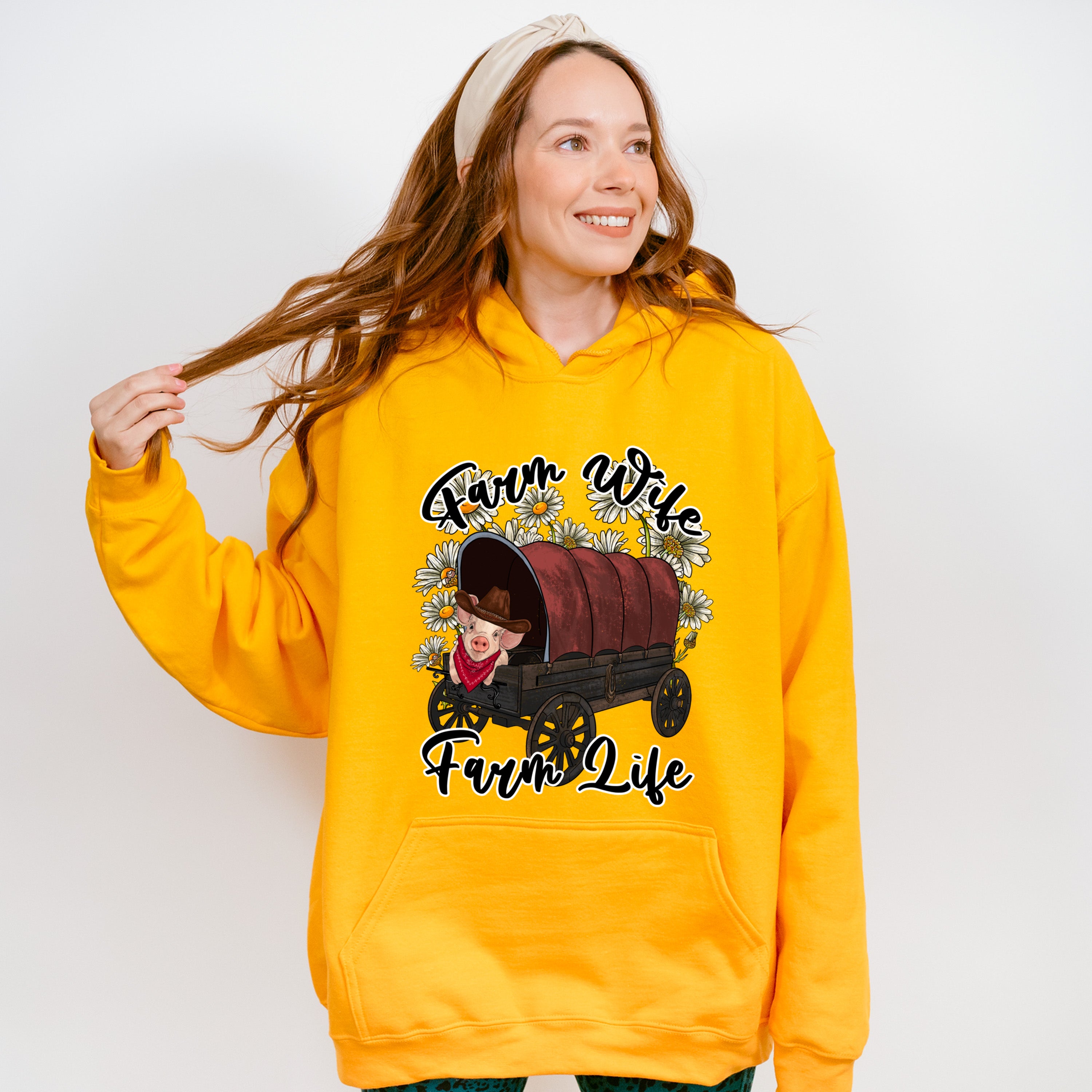 Farm Wife Farm Life Design - Farmer Unisex Crewneck T-Shirt Sweatshirt Hoodie