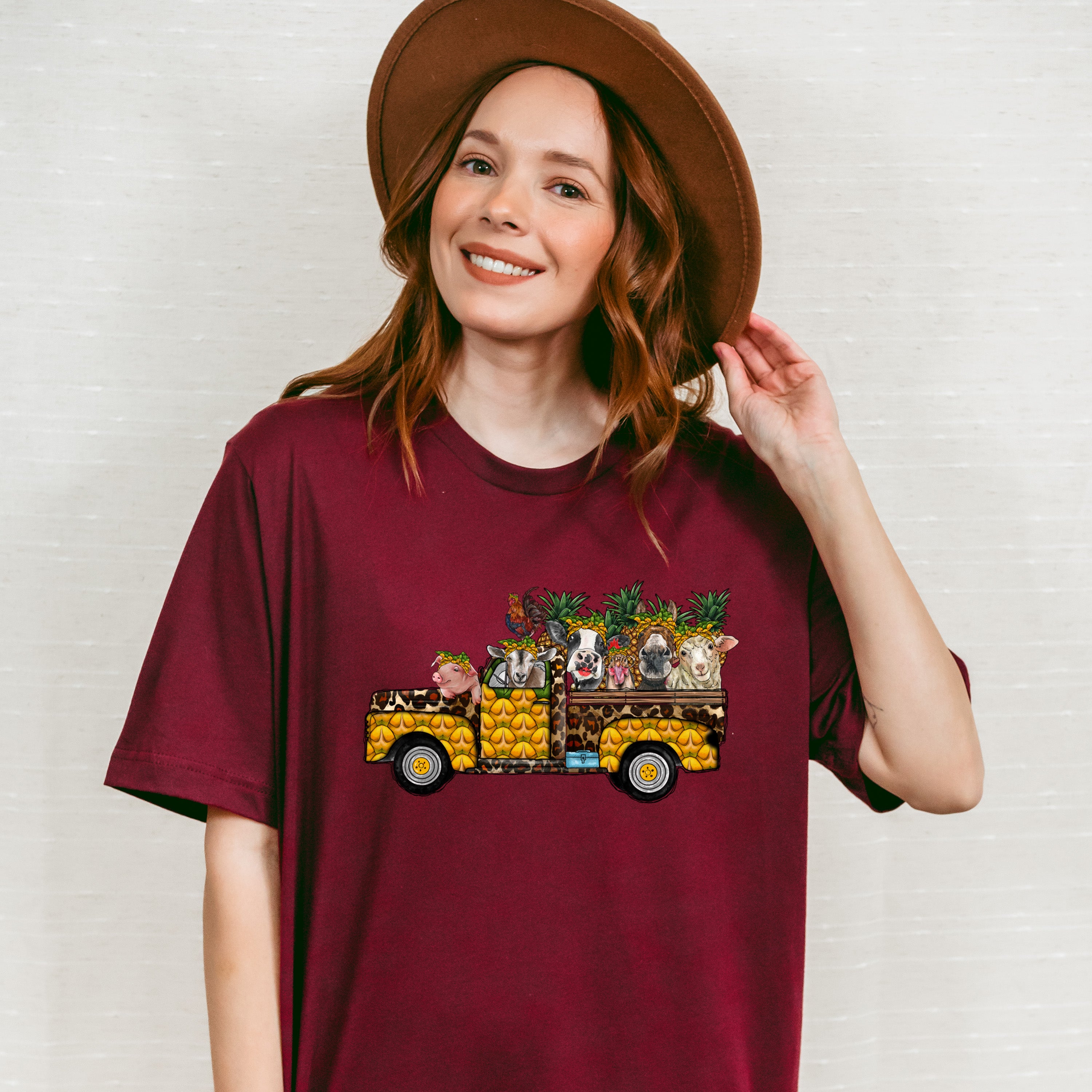 Farmer Truck Design - Farmer Unisex Crewneck T-Shirt Sweatshirt Hoodie
