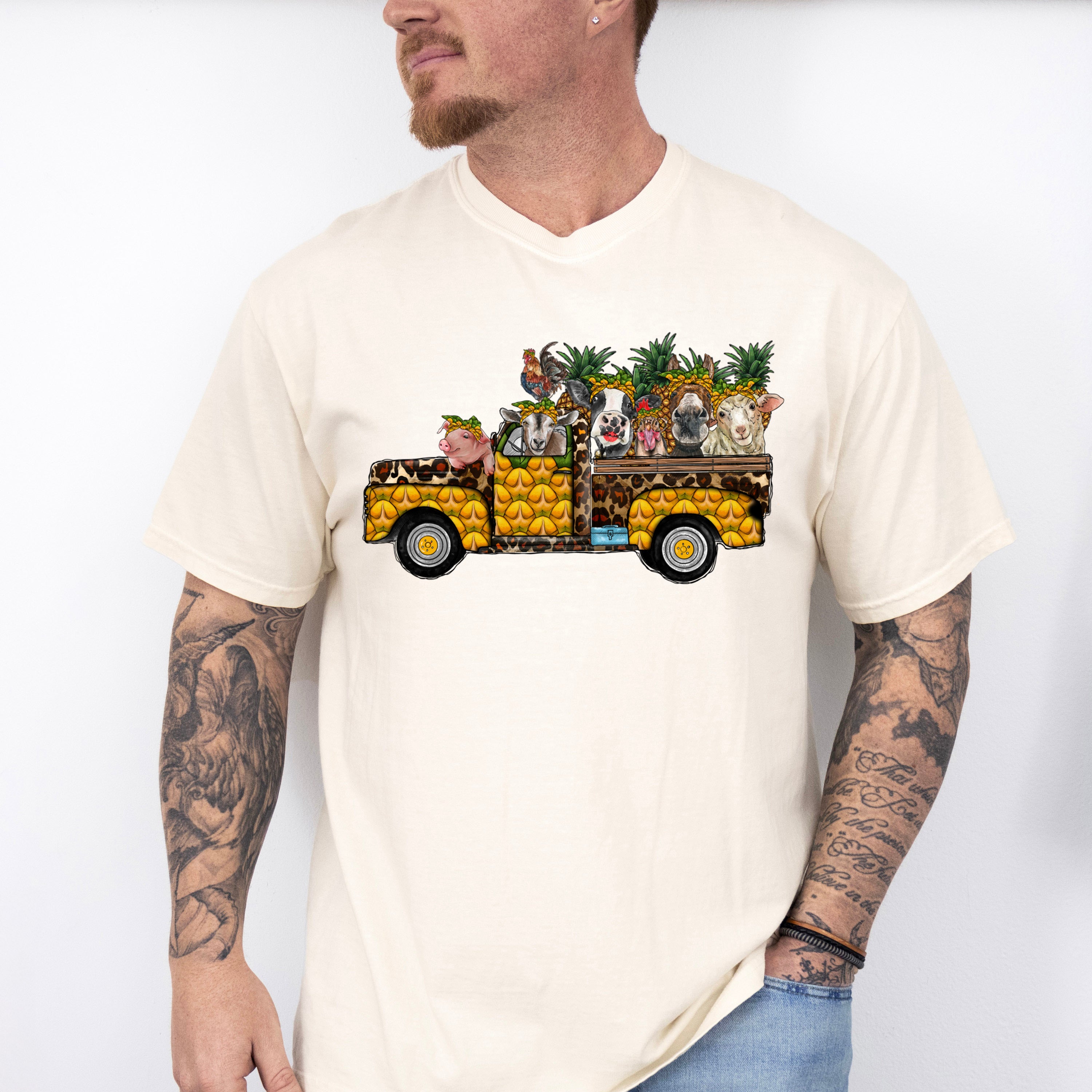Farmer Truck Design - Farmer Unisex Crewneck T-Shirt Sweatshirt Hoodie