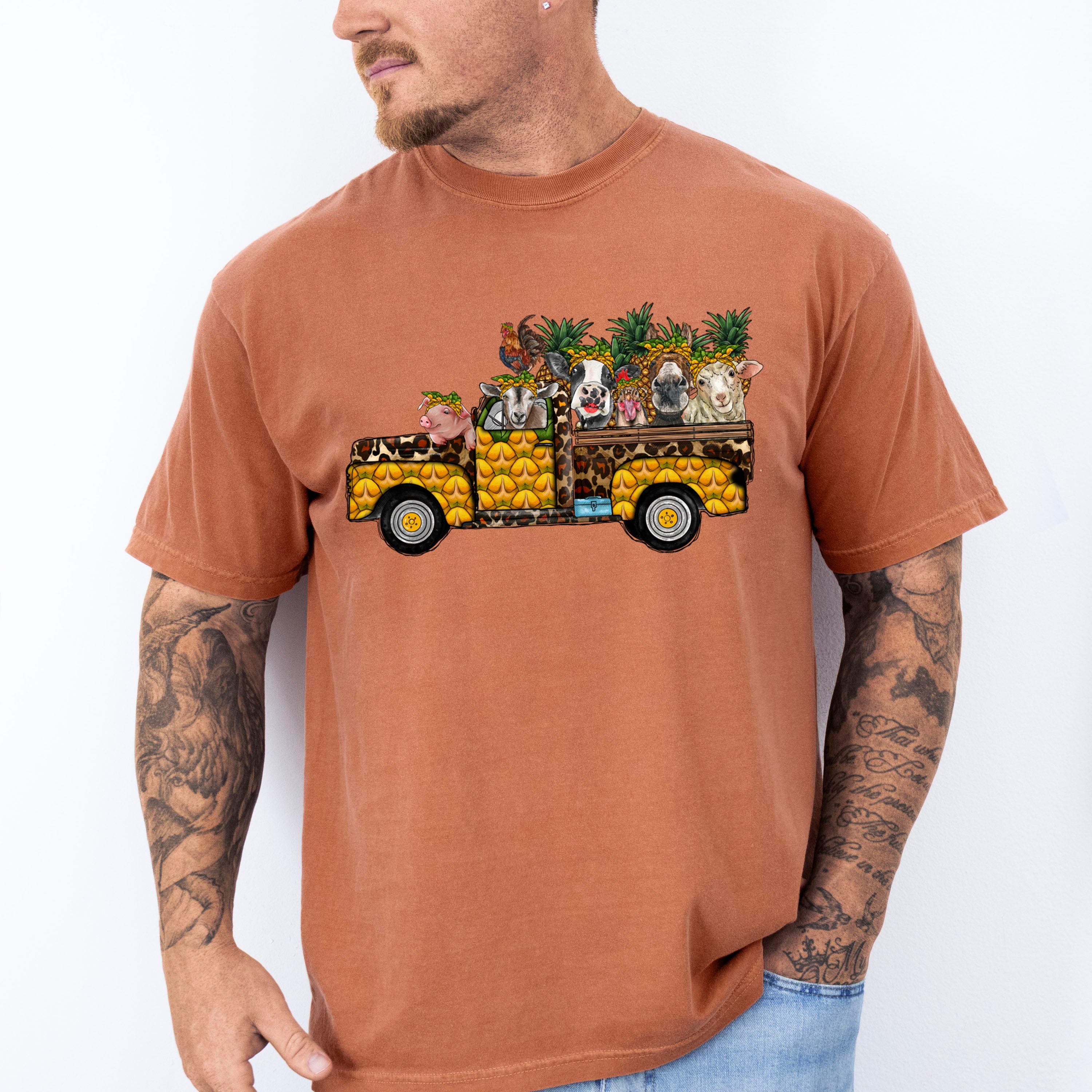 Farmer Truck Design - Farmer Unisex Crewneck T-Shirt Sweatshirt Hoodie
