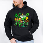 Bad & Boozy - St. Patrick's Day Theme Unisex Crewneck T-Shirt Sweatshirt Hoodie