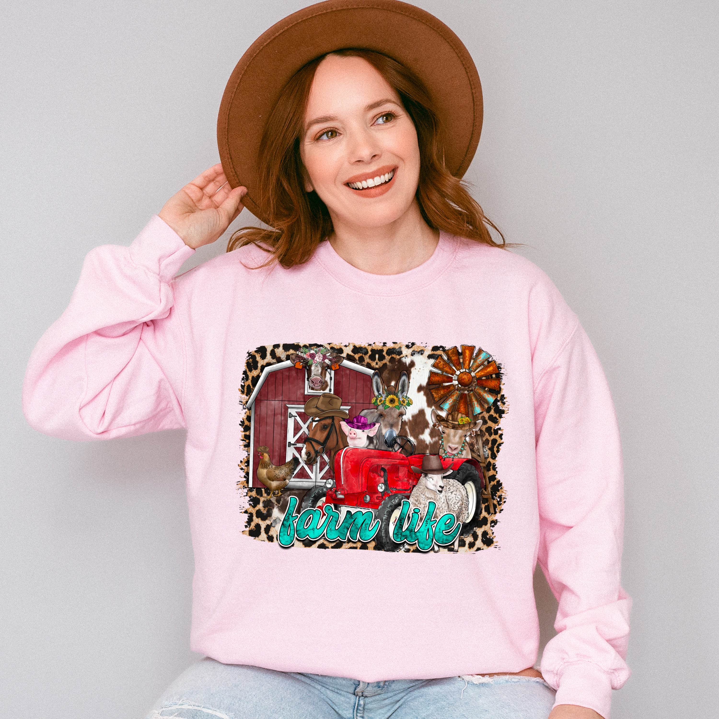 Farm Like Design - Farmer Unisex Crewneck T-Shirt Sweatshirt Hoodie